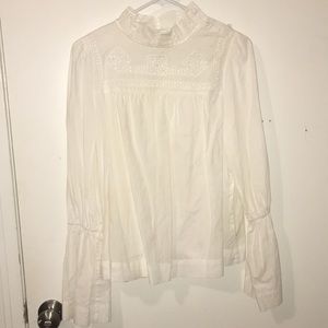 white free people blouse